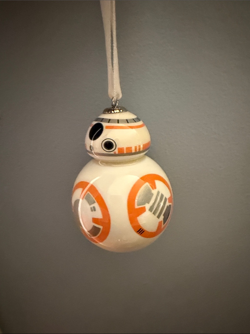 BB-8  Hanging Ornament - White & Orange Droid
